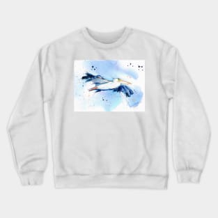 Pelican in flight Crewneck Sweatshirt